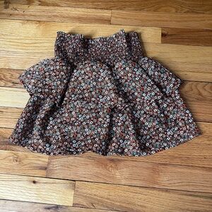 Floral Brown Skirt